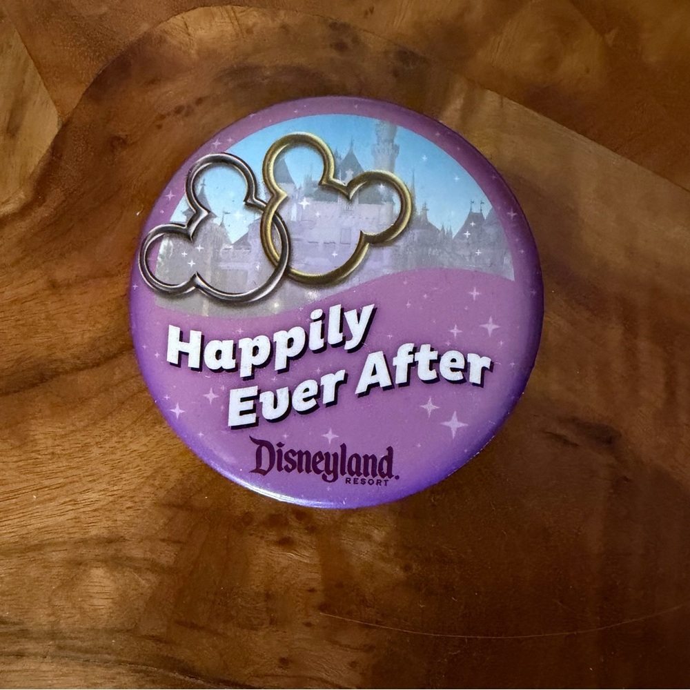 Disney Purple "Happily Ever After" Celebration Button